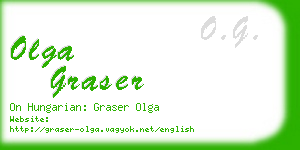 olga graser business card